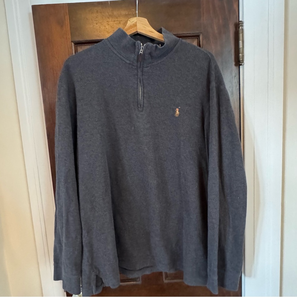 Polo Ralph Lauren Men's Gray Half-Zip Sweater